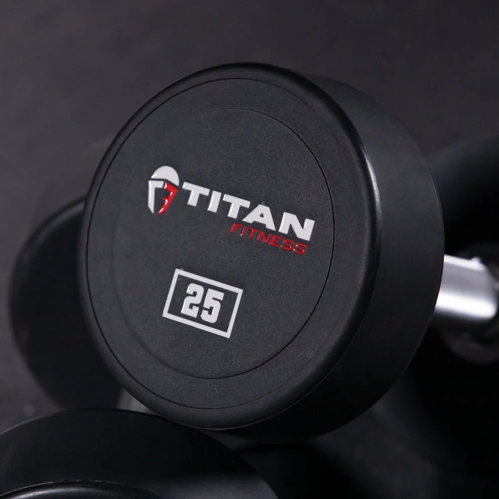 25 lb. Pair Round Urethane Dumbbells E5207