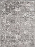 9x12 Gray Charcoal White Area Rug F45115