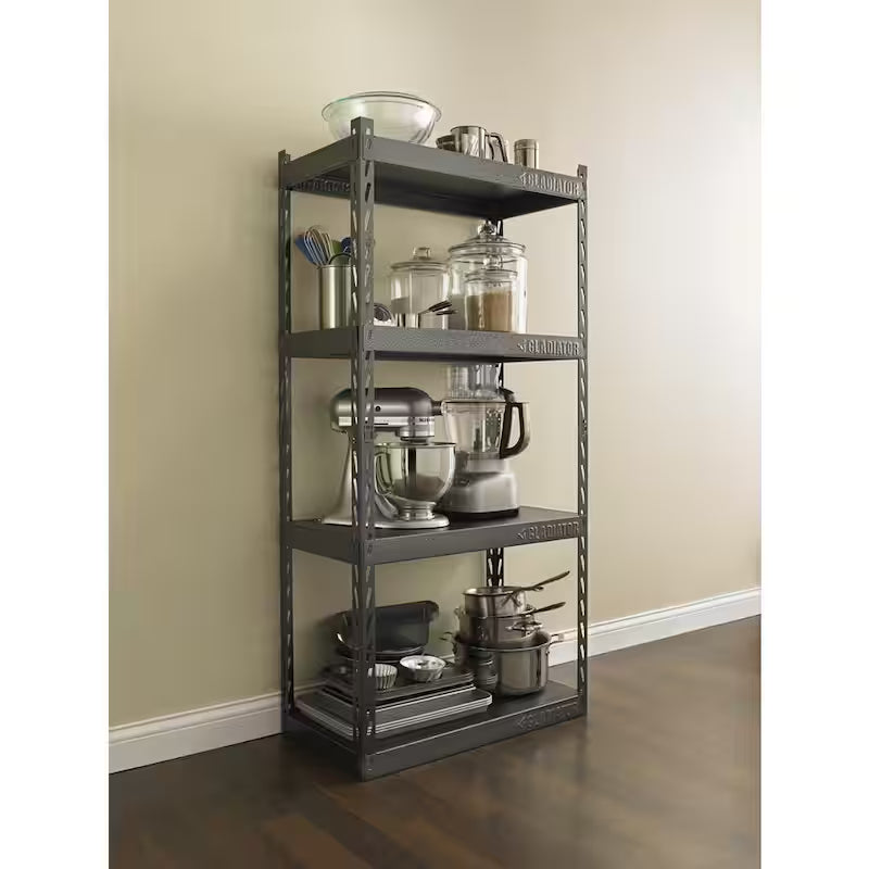 4-Tier Steel Garage Storage Shelving Unit F677214