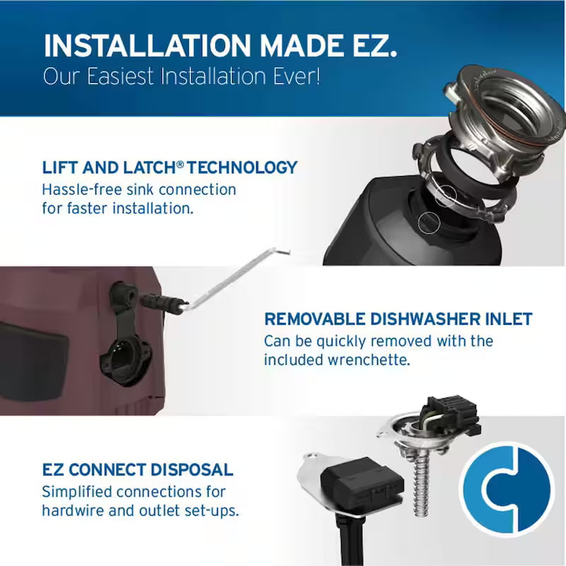 3/4 HP Continuous Feed Garbage Disposal I11239