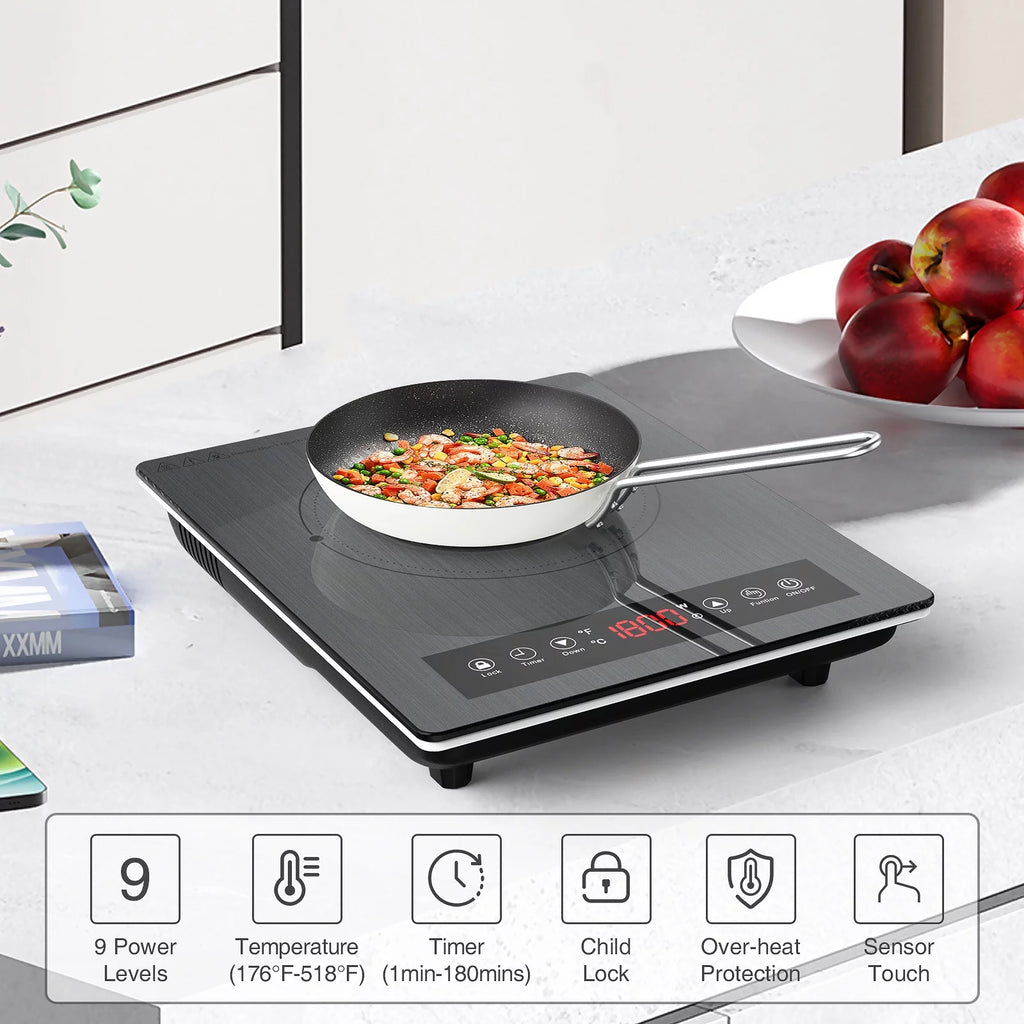 Portable Induction Cooktop 1800W Single Burner C780476