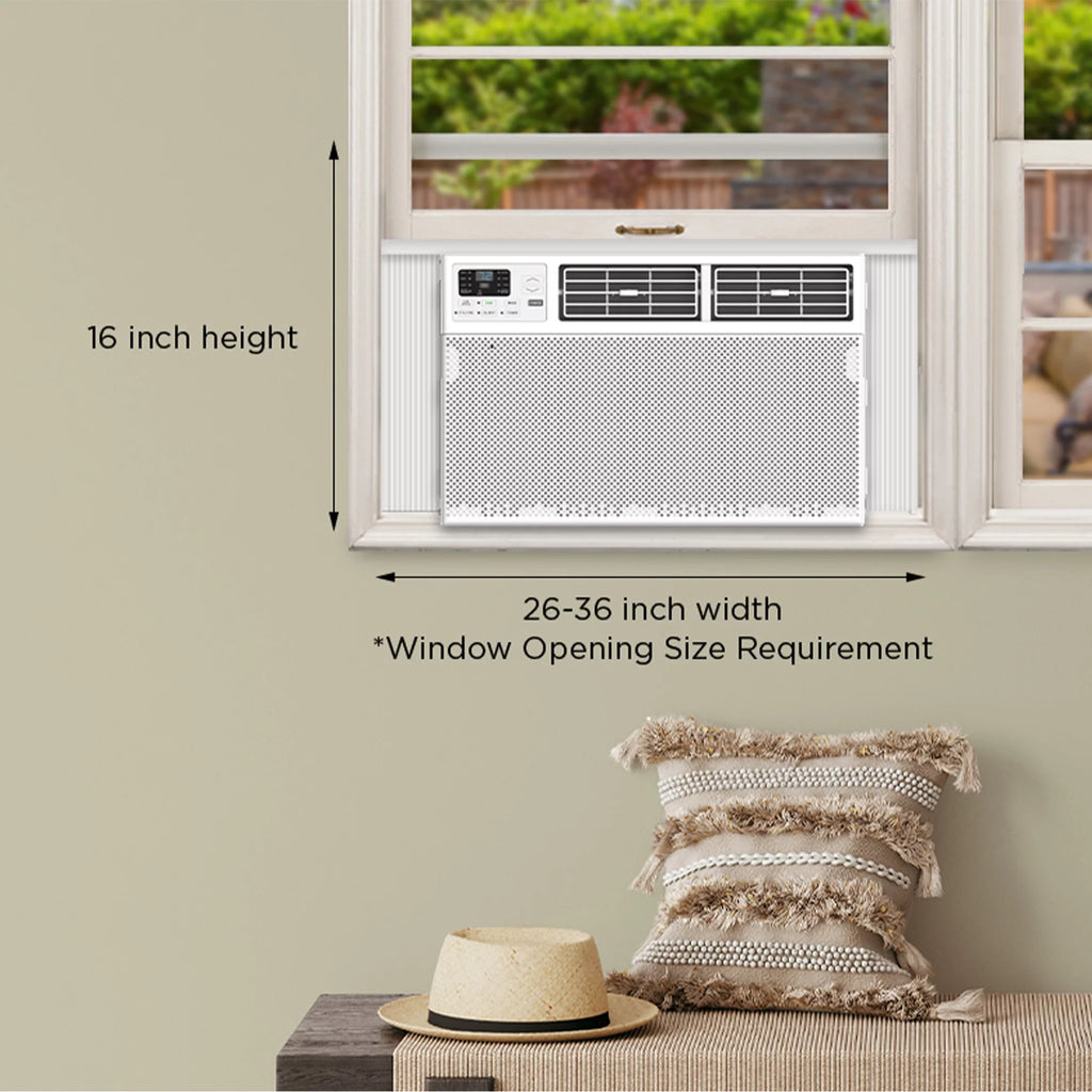 12,000 BTU Smart Window Air Conditioner, White J41067