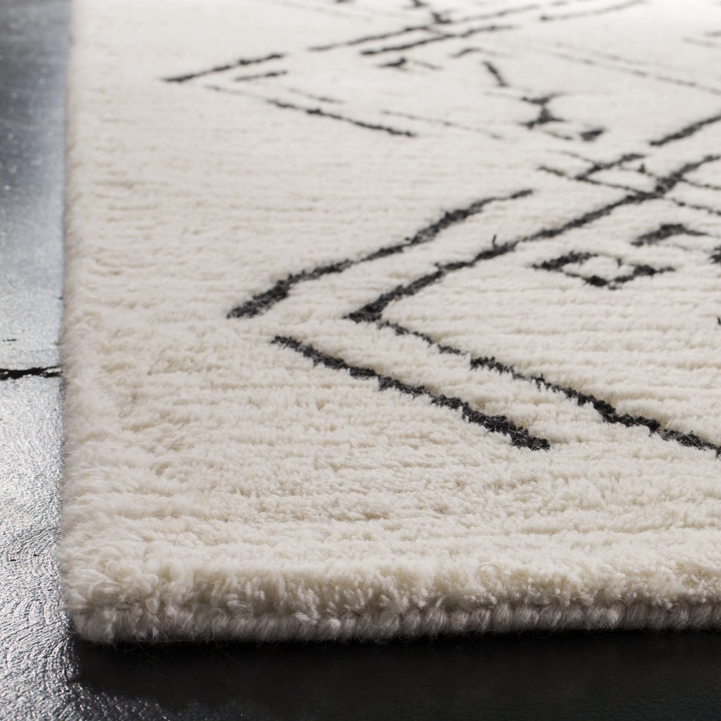 Shag Abstract Moroccan Area Rug or Runner Z84087