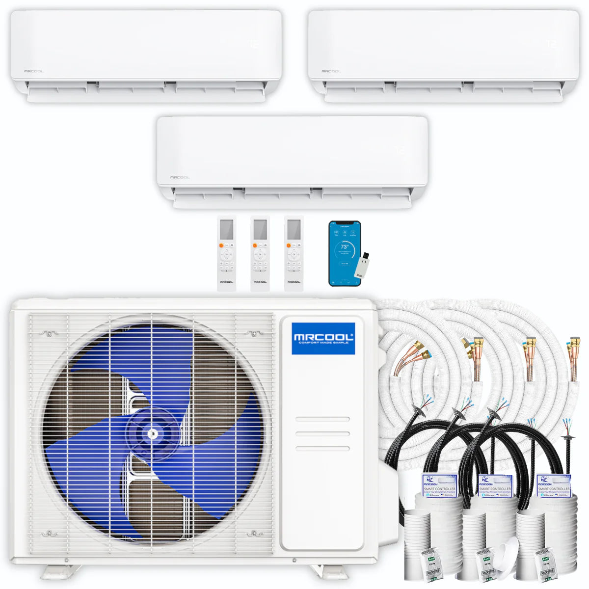 36,000 BTU 3 Zone Ductless Air Conditioner and Heat Pump T963634