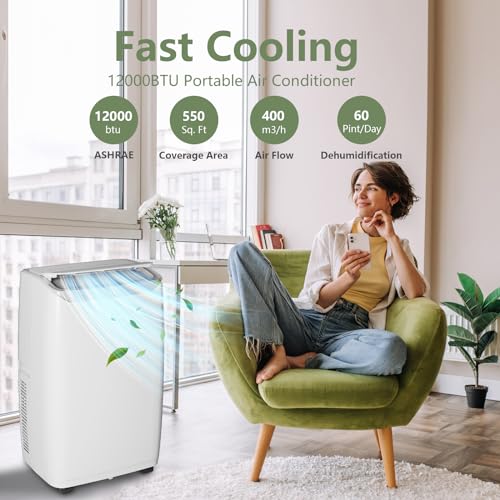 Portable Air Conditioners with Remote Control V94142
