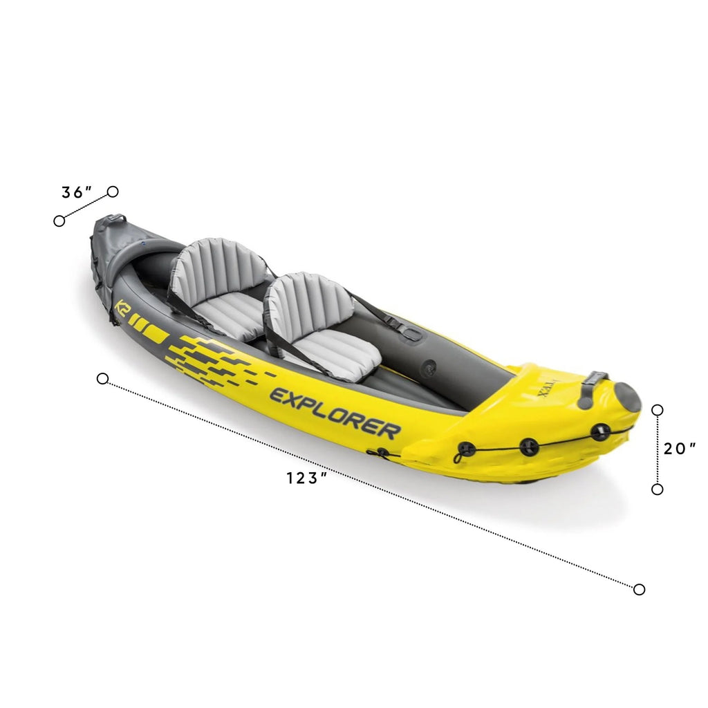 Inflatable Kayak with Oars and Hand Pump M483