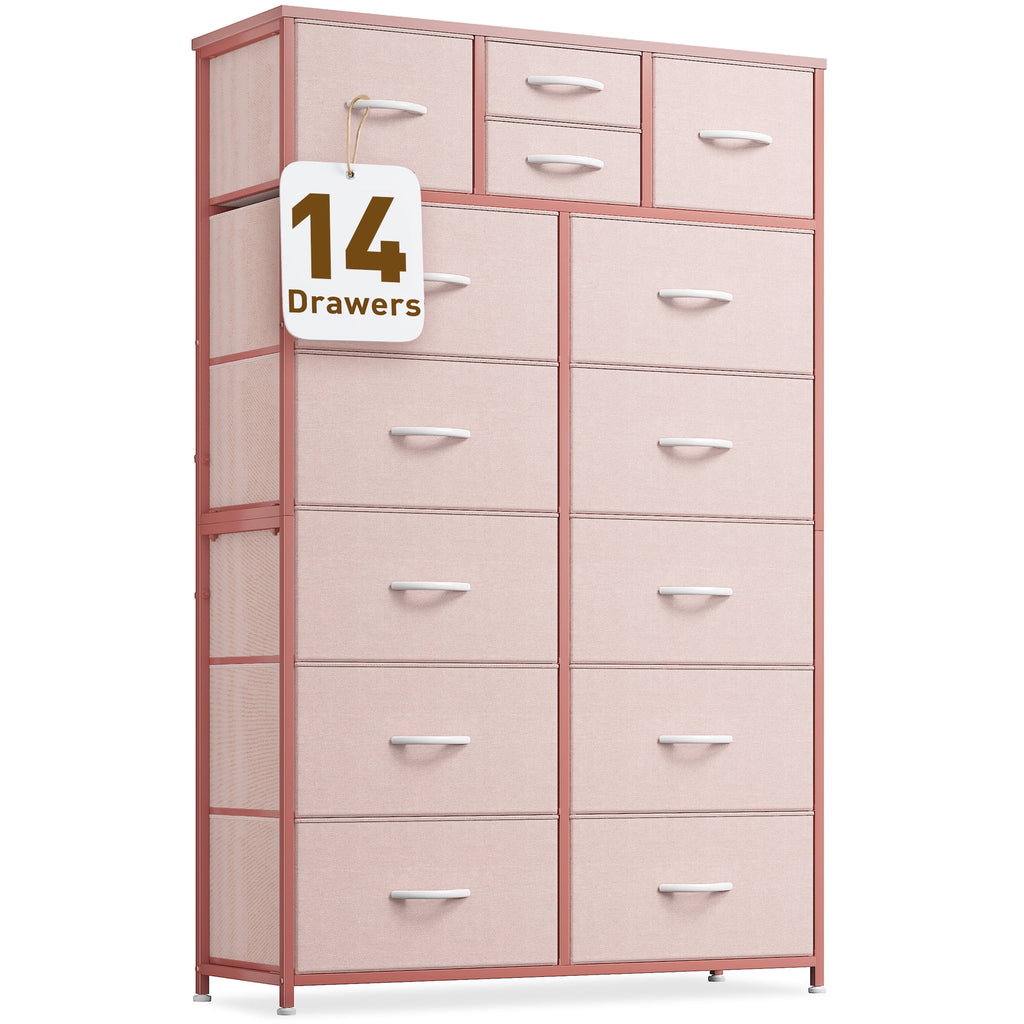 14 Drawer Charcoal Black Dresser E599671