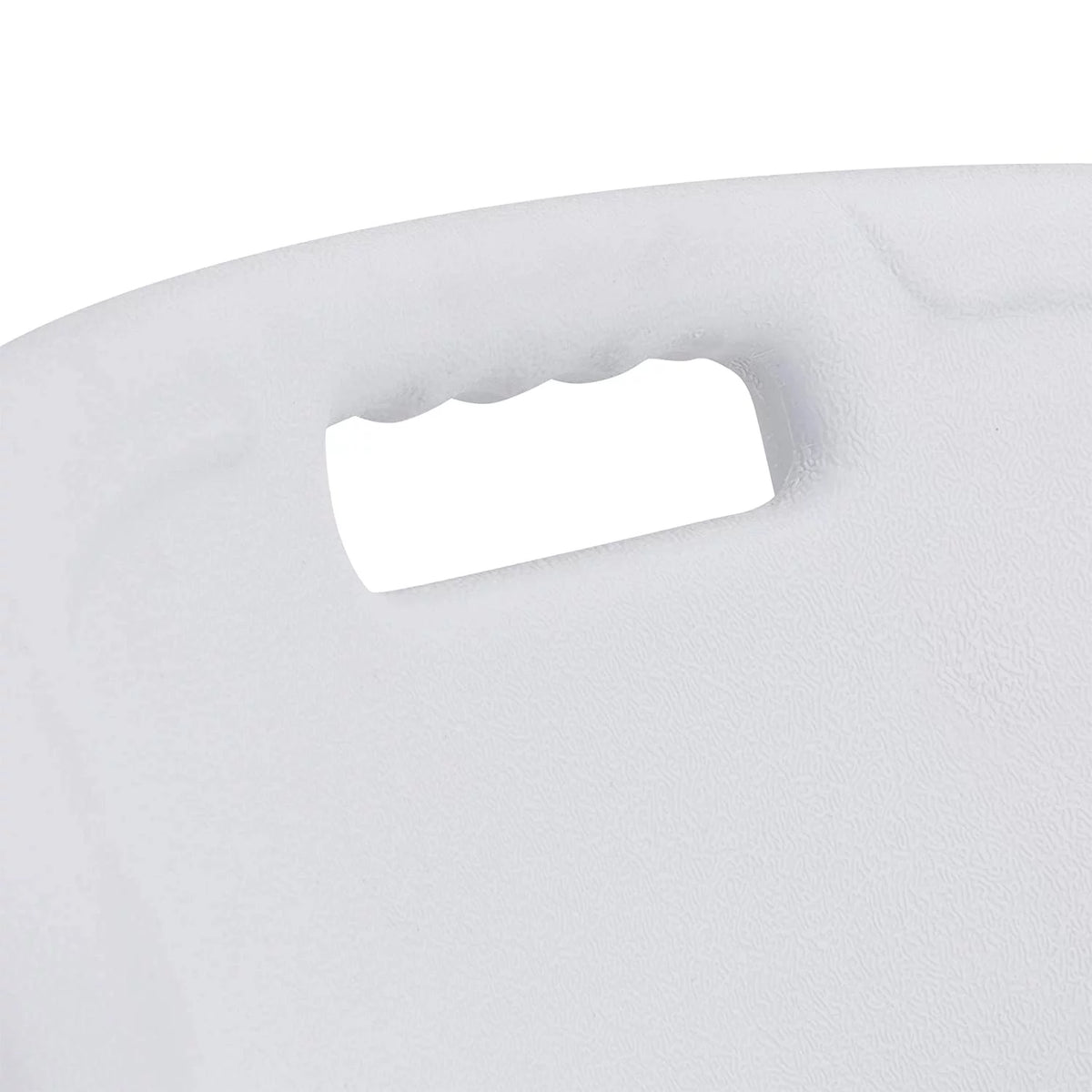 White Blow-Molded Plastic Folding Chairs Set of 4 Y6975