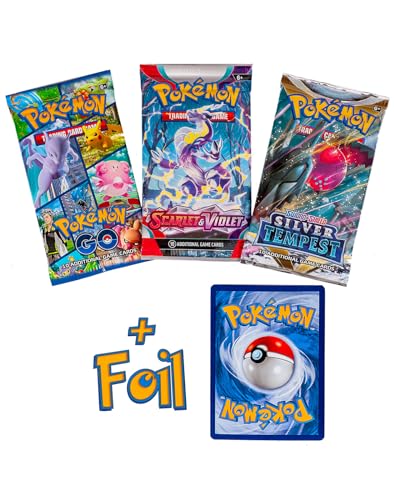 Pokémon Cards 5 Packs + 50 Cards Mini-Binder K8865