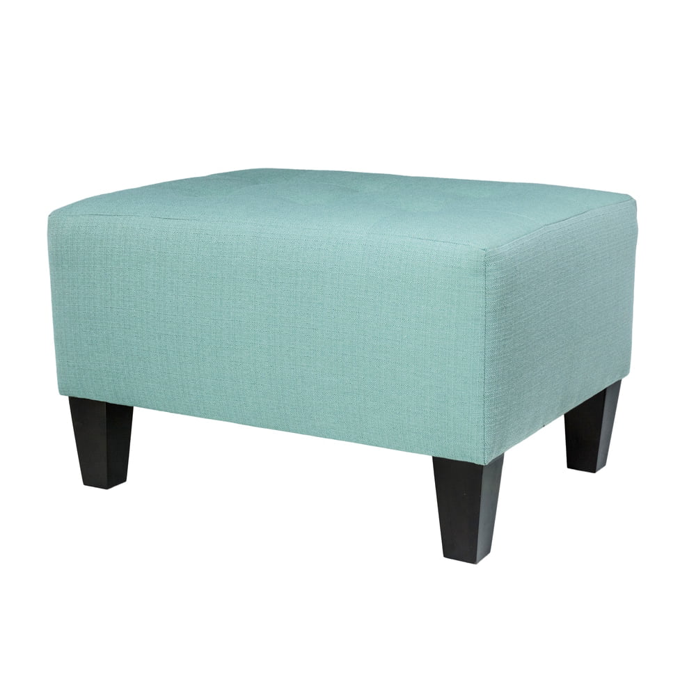 Sea Mist Button Tufted Upholstered Ottoman E50734