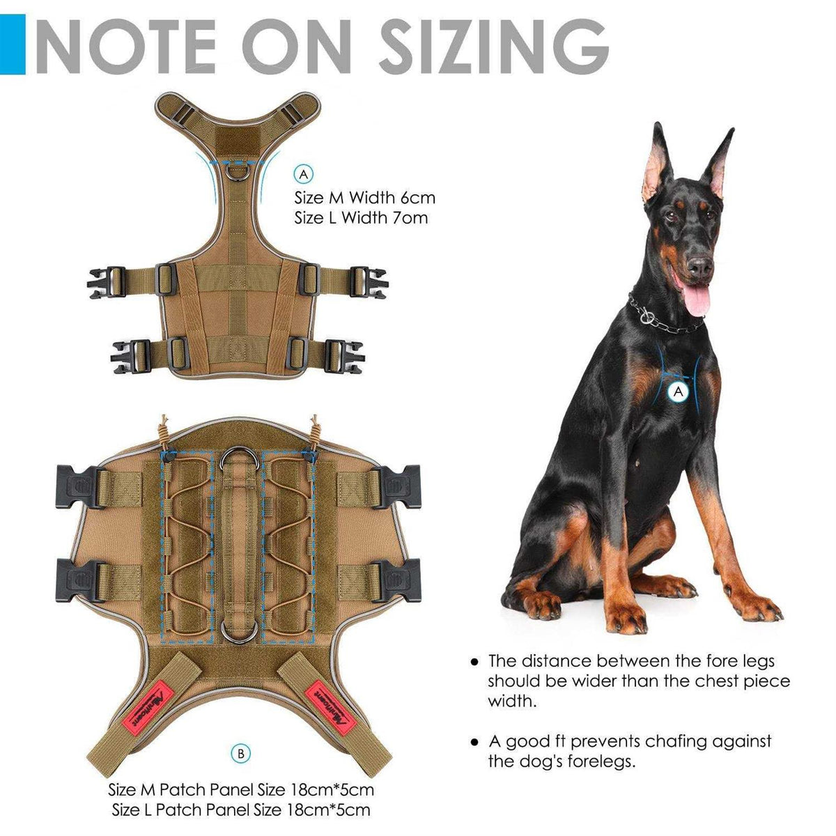 Tactical Dog Harness Reflective No Pull with Handle S507956