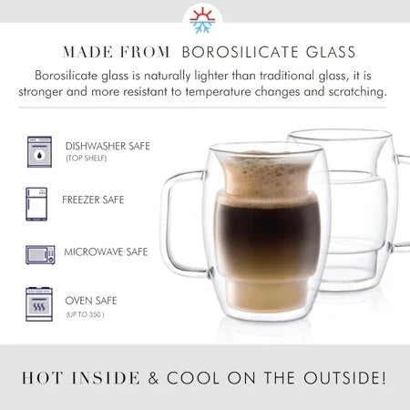 Double Wall Insulated Mugs Set of 2 V982