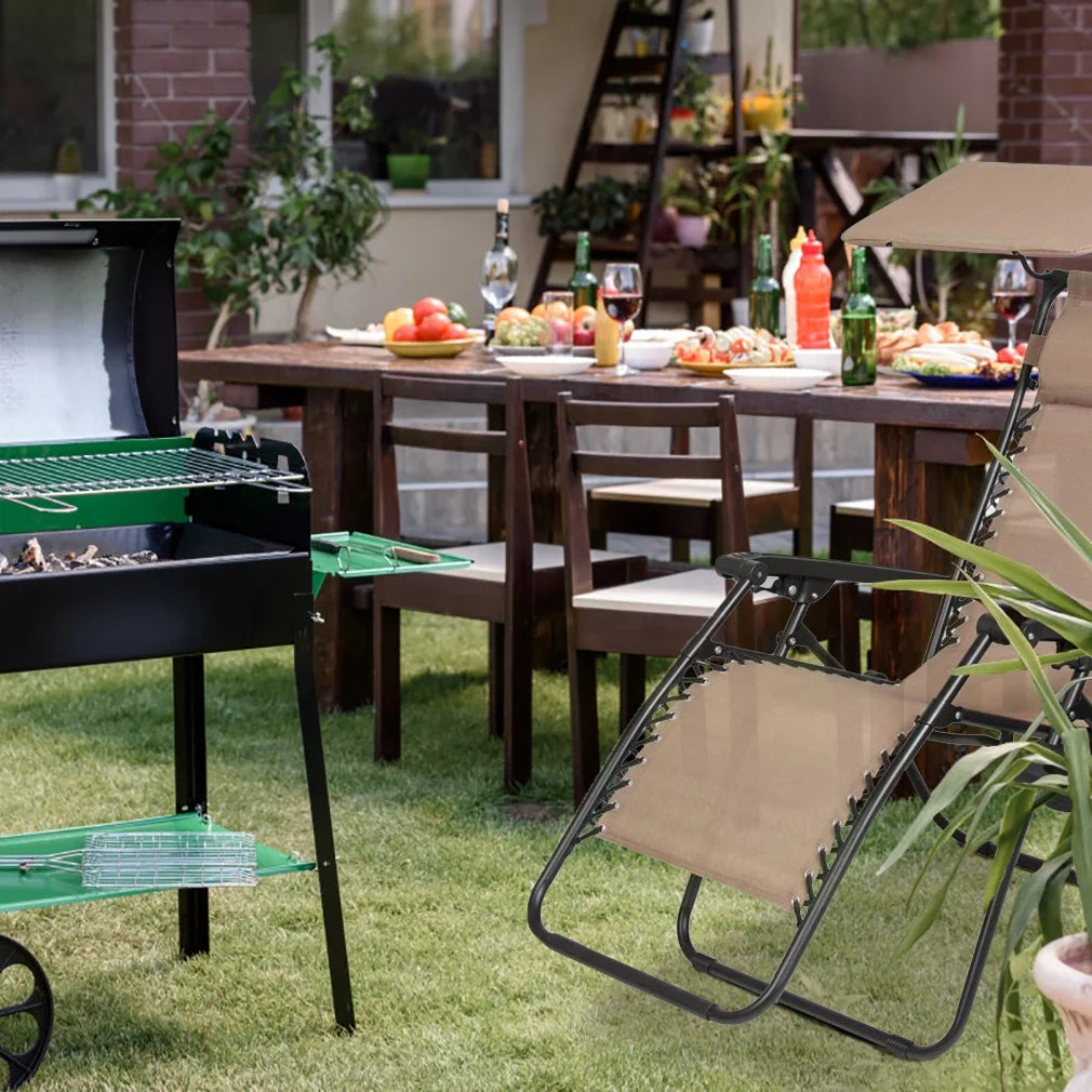 Zero Gravity Chair with Canopy Cup Holder Z4916