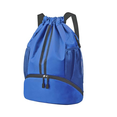 Drawstring Backpack with Shoes Compartment and Wet Proof Pocket U9825