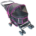 Black Pink Pet Stroller Carrier T12977