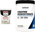 Whey Protein Powder Vanilla 5 Pound & Creatine Monohydrate Micronized Powder 500G O895