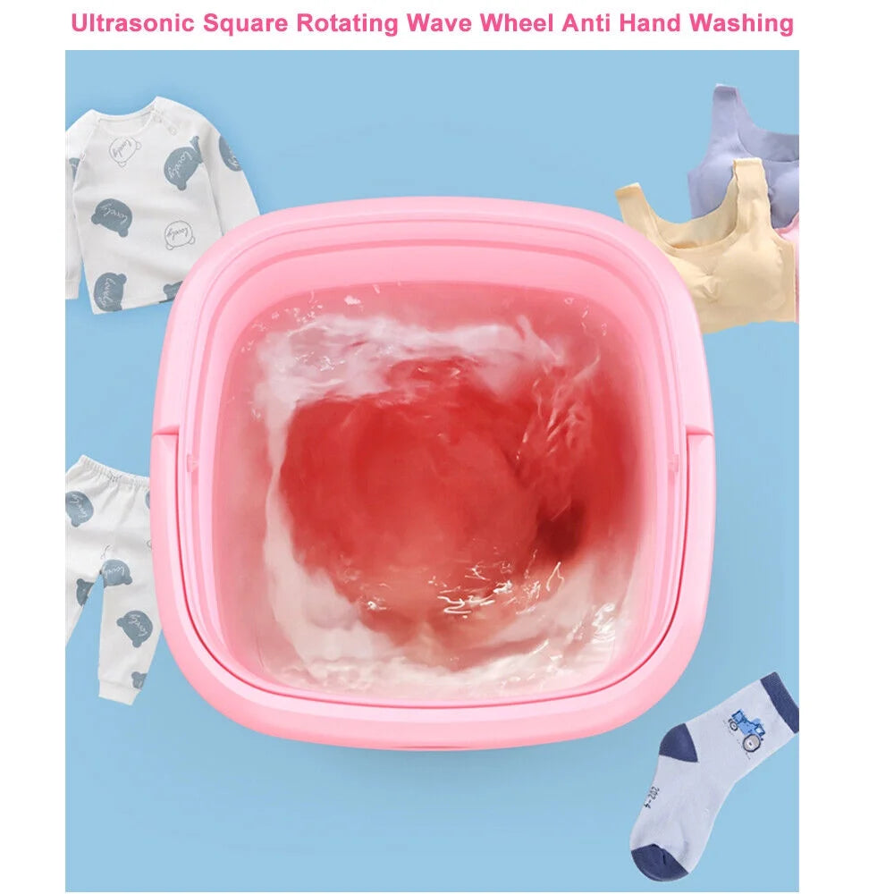Compact Folding Washing Machine Pink L7852