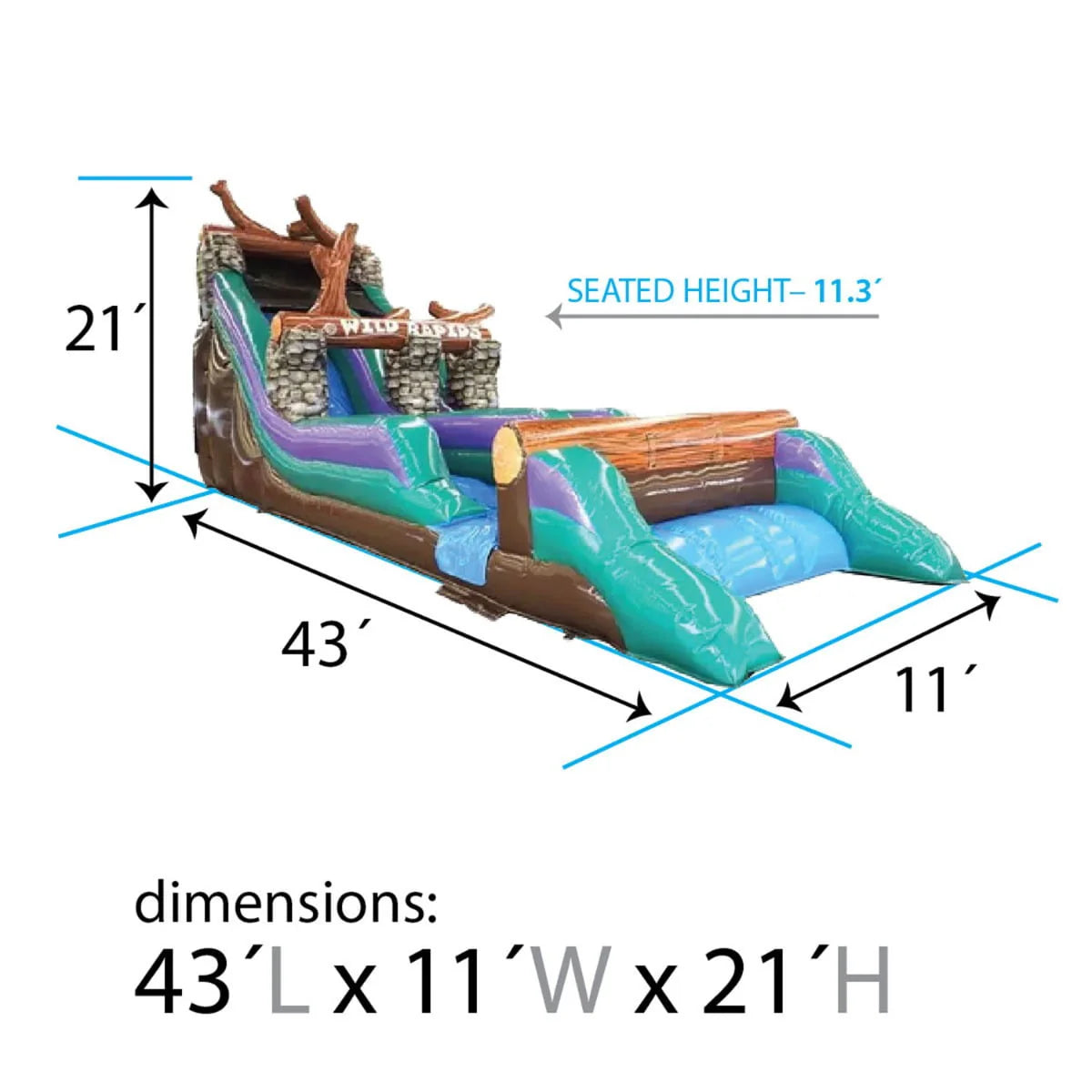 Inflatable Water Slide with Blower Z4736
