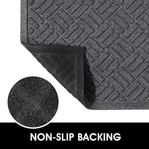 Front Door Mat 2 Pack Absorbent Heavy Duty Doormat 29.5x17.5IN T435139