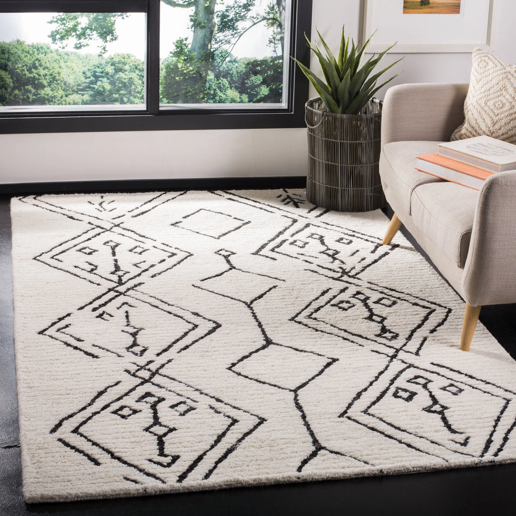 Shag Abstract Moroccan Area Rug or Runner Z84087
