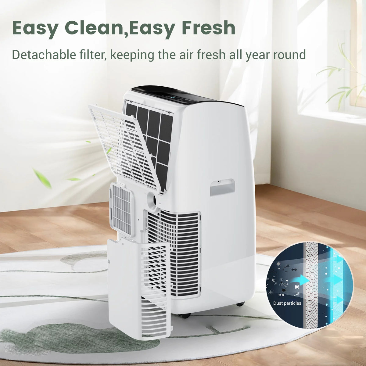 10200 BTU Portable Air Conditioner up to 450 Sq Ft with Dehumidifier B114