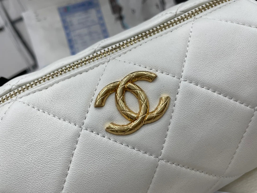 White Mini Bowling Bag M3767