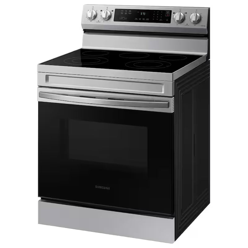 6.3 cu. ft. Smart Freestanding Electric Range with Rapid Boil and Self Clean in Stainless Steel V977368