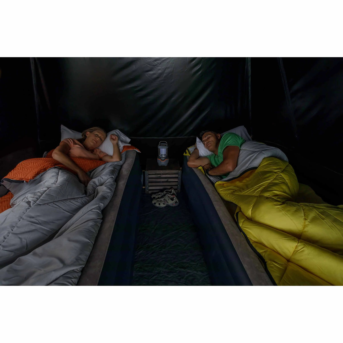 6-Person Instant Cabin Tent with LED Lighted Poles J30628
