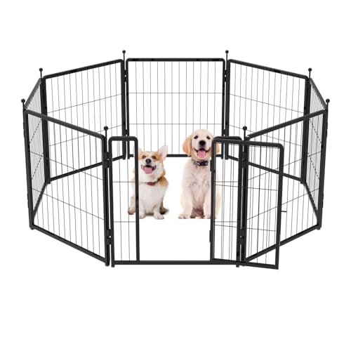 24 inch 12 Panels Heavy-Duty Metal Dog Playpen E7385