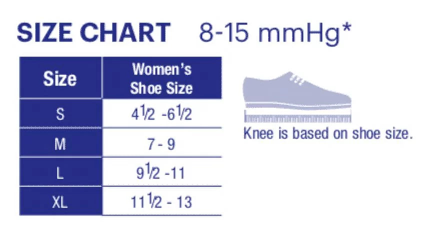 Knee High Compression Socks 20-30 mmHg Closed Toe F32928
