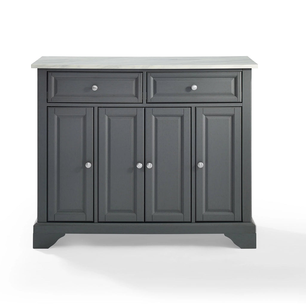 Gray Wood Kitchen Island G367